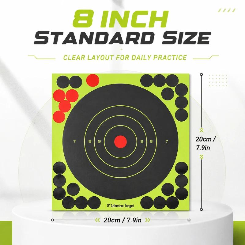 Practice Target Board - Carta da Tiro Reattiva con Effetto