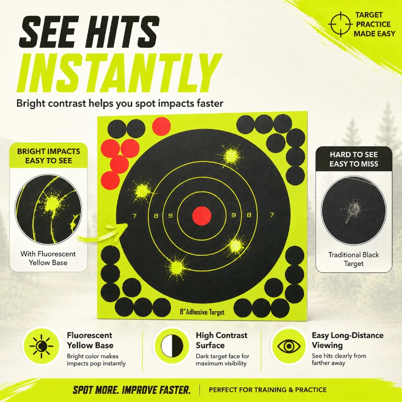 Practice Target Board - Fogli Autoadesivi per Bersagli con Punti